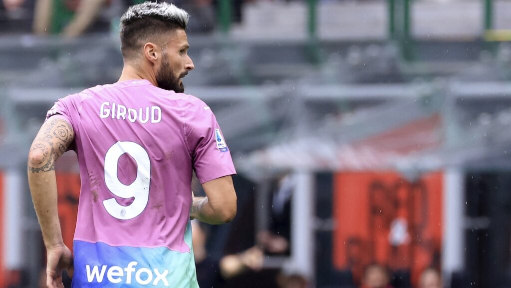 Olivier Giroud AC Milan Milan-Verona 1-0 Serie A 2023-2024