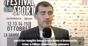 Milan, Casillas: "Hanno reagito bene al derby" | VIDEO (screen gazzetta.it)