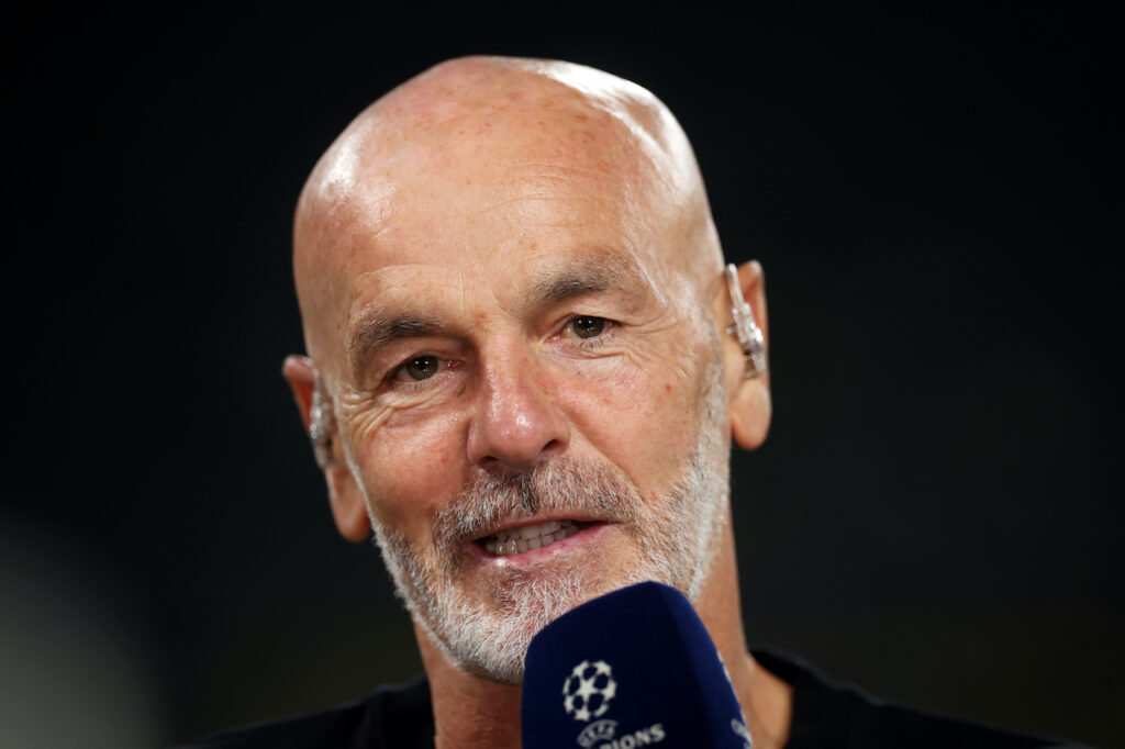 Stefano Pioli AC Milan Borussia Dortmund-Milan 0-0 Champions League 2023-2024
