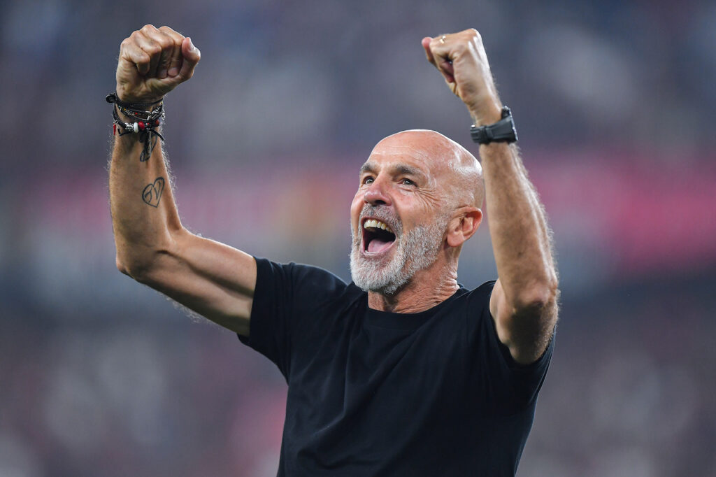 Stefano Pioli AC Milan Genoa-Milan 0-1 Serie A 2023-2024