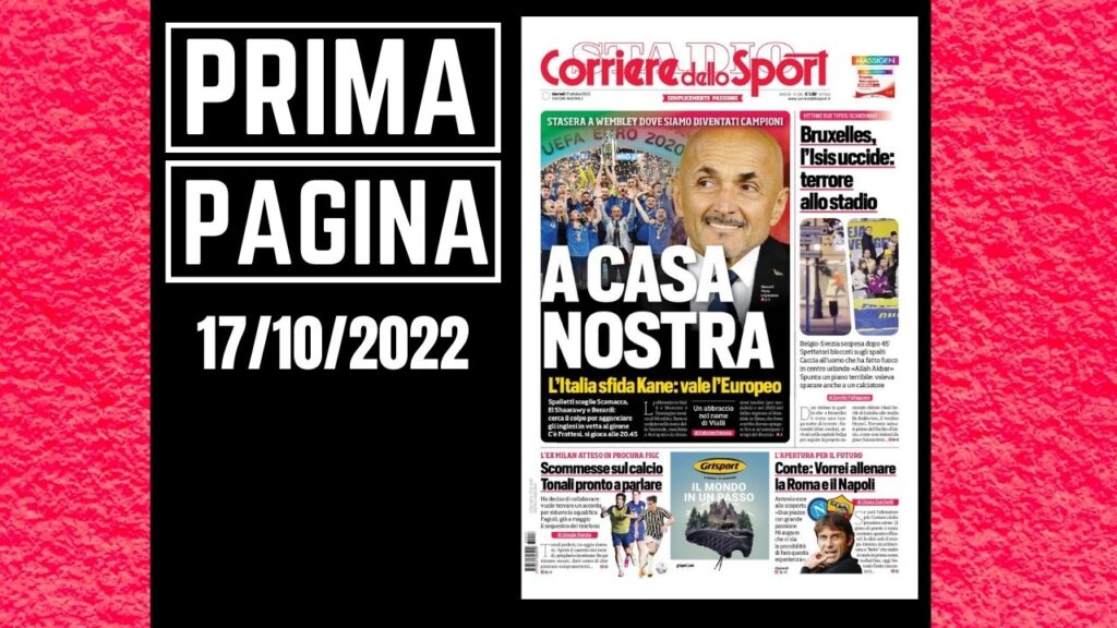 Prima pagina Corriere dello Sport 17102023 PianetaMilan.it
