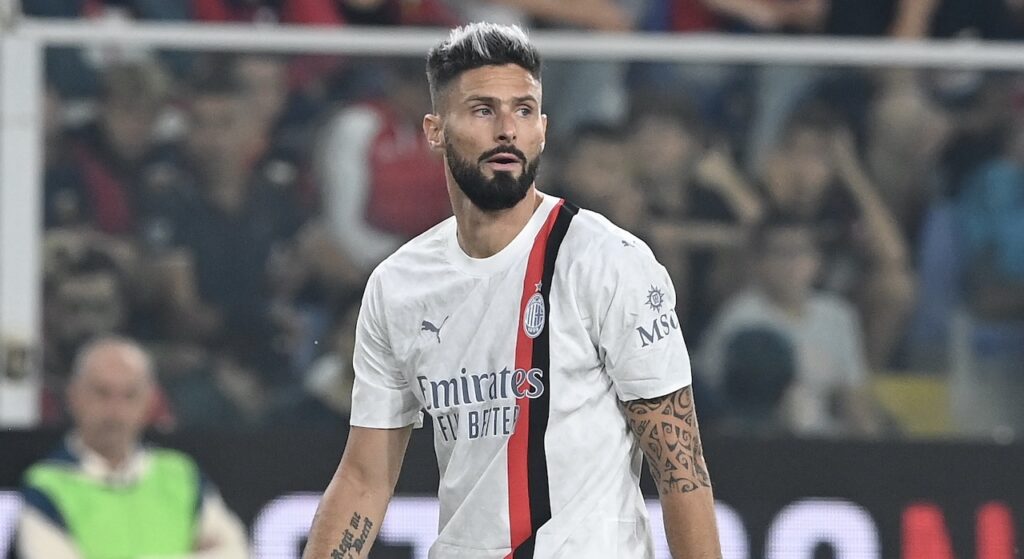 Olivier Giroud AC Milan Genoa-Milan 0-1 Serie A 2023-2024