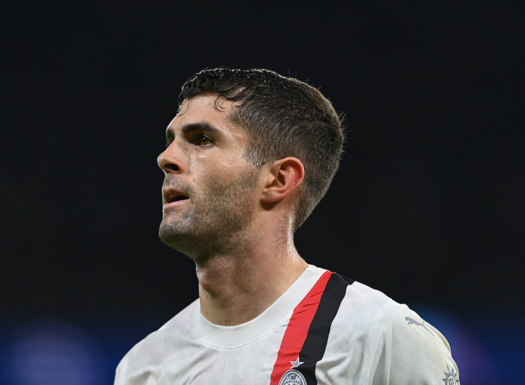 Christian Pulisic AC Milan PSG-Milan 3-0 Champions League 2023-2024