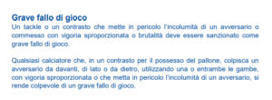 Grave fallo di gioco