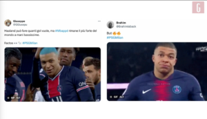 PSG-Milan, Mbappé infermabile: le reazioni dei tifosi | VIDEO (screen gazzetta.it)