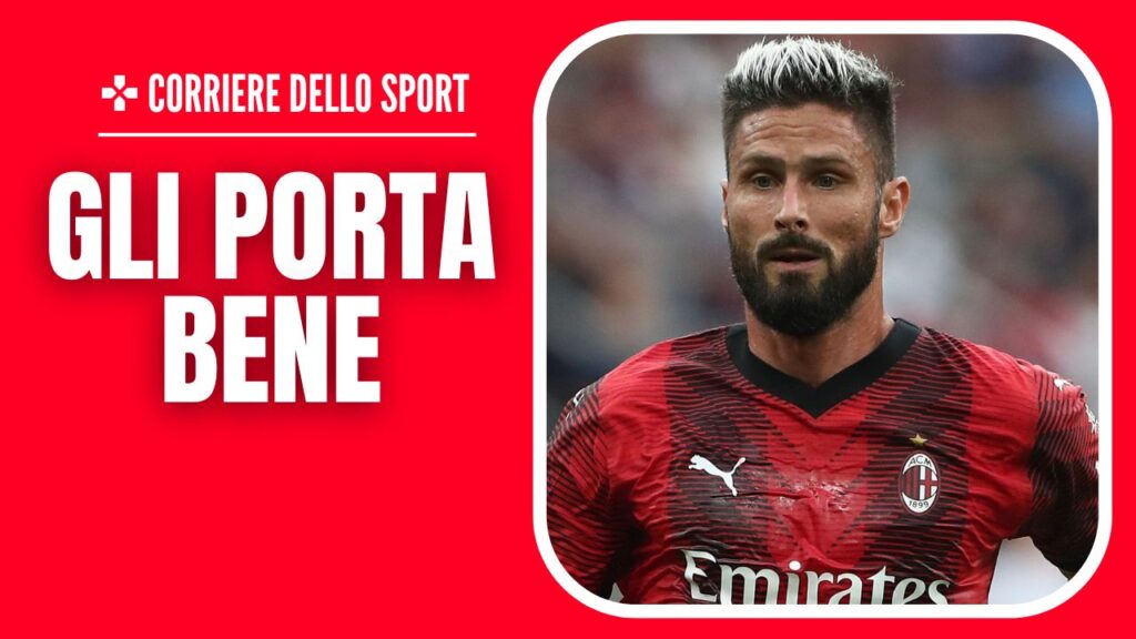Napoli-Milan Serie A 2023-2024 Giroud