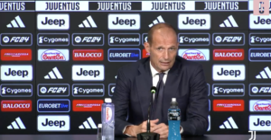 Juventus, Allegri: "Favoriti per lo Scudetto? Parlarne serve a nulla" | VIDEO (screen gazzetta.it)