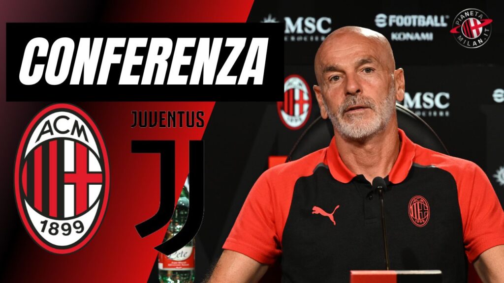 Conferenza Stampa Milan-Juventus Serie A 2023-2024 Pioli