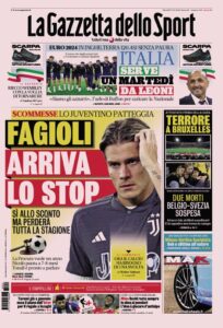 Prima pagina Gazzetta 17 ottobre