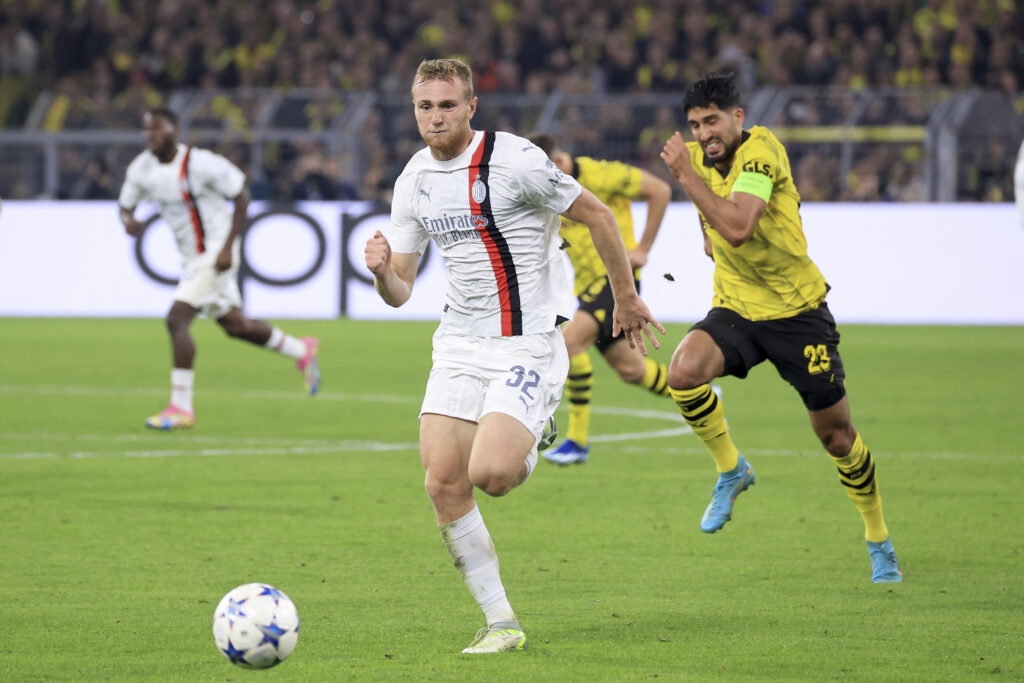 Tommaso Pobega Ac Milan Borussia Dortmund-Milan Champions League 2023-24