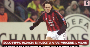 Borussia Dortmund-Milan, l'ultima gioia di Inzaghi: i precedenti | VIDEO (screen Gazzetta.it)