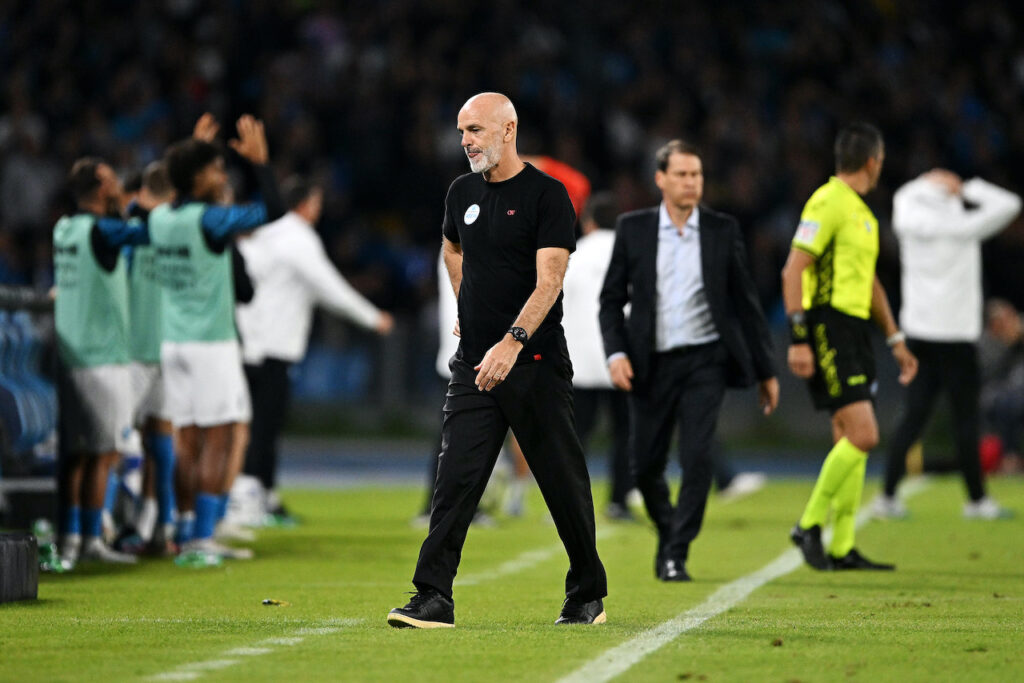 Stefano Pioli AC Milan Napoli-Milan 2-2 Serie A 2023-2024