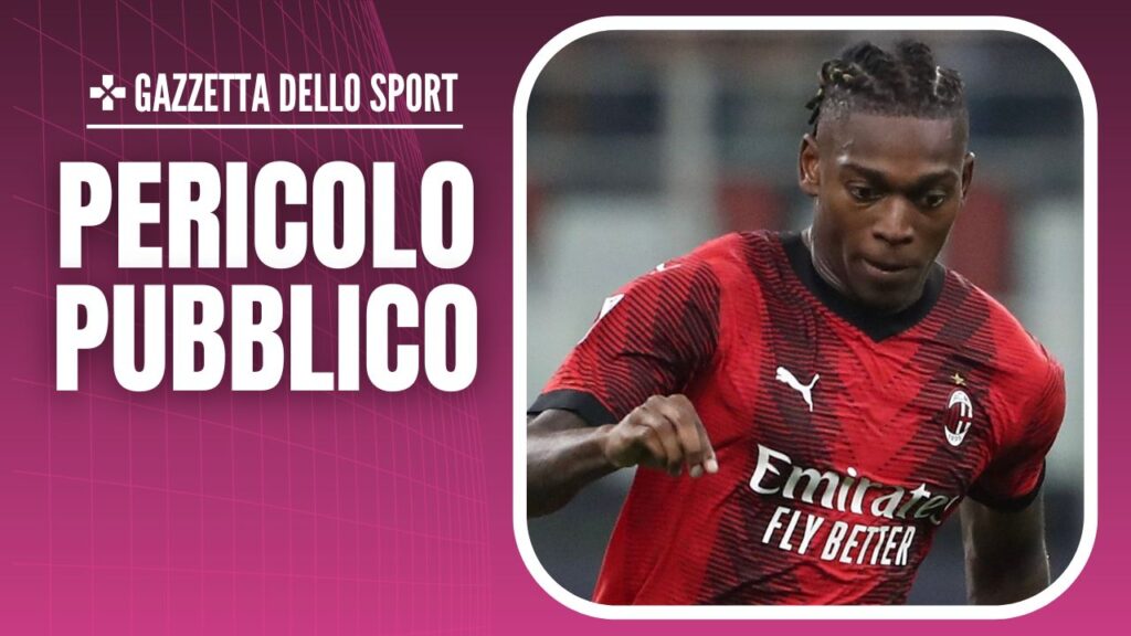Napoli-Milan Serie A 2023-2024 Leao