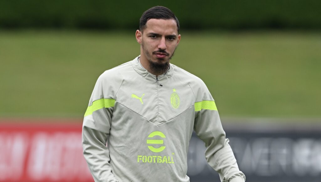 Ismaël Bennacer AC Milan allenamento Milanello