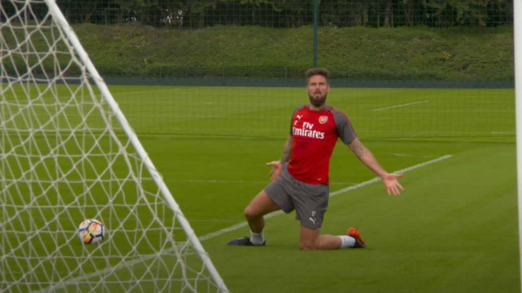 Giroud portiere Arsenal