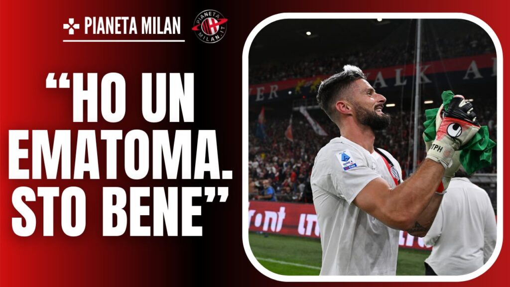 Olivier Giroud AC Milan Genoa-Milan 0-1 Serie A 2023-2024