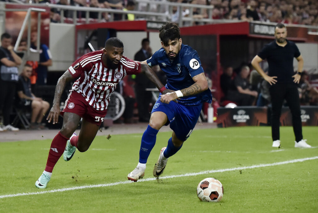 Olympiacos-West Ham 2-1 Europa League 2023-2024 Paquetá