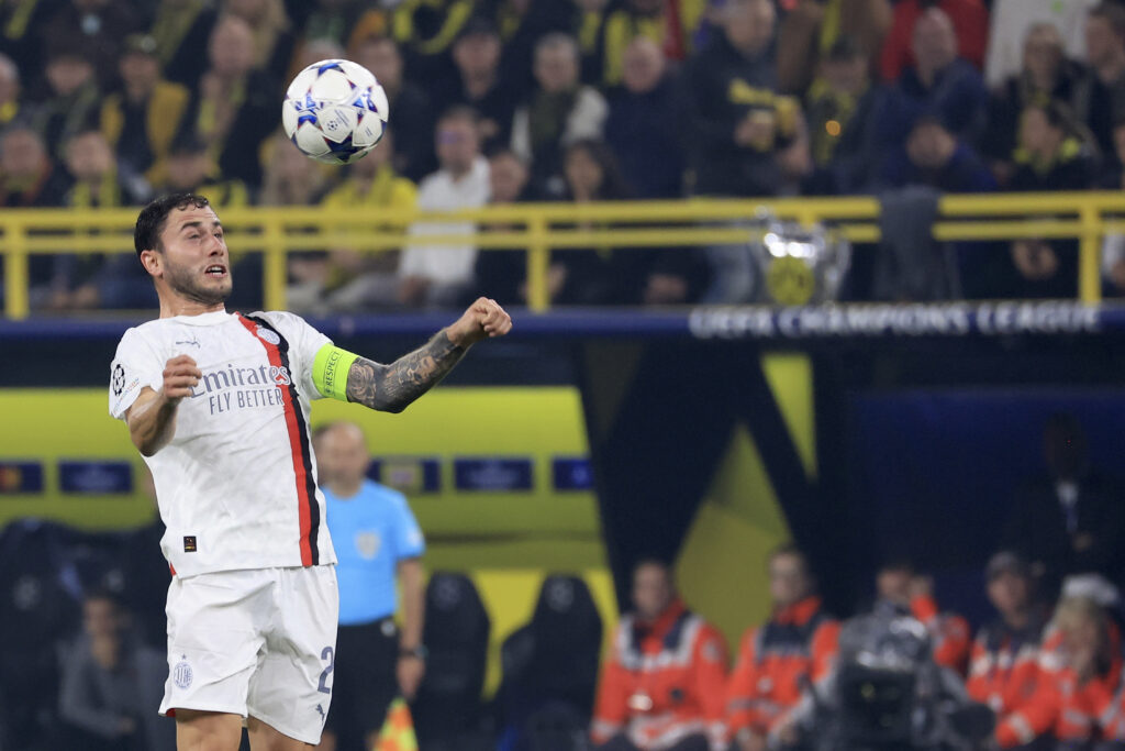 Davide Calabria AC Milan Roma-Milan 1-2 Serie A 2023-2024