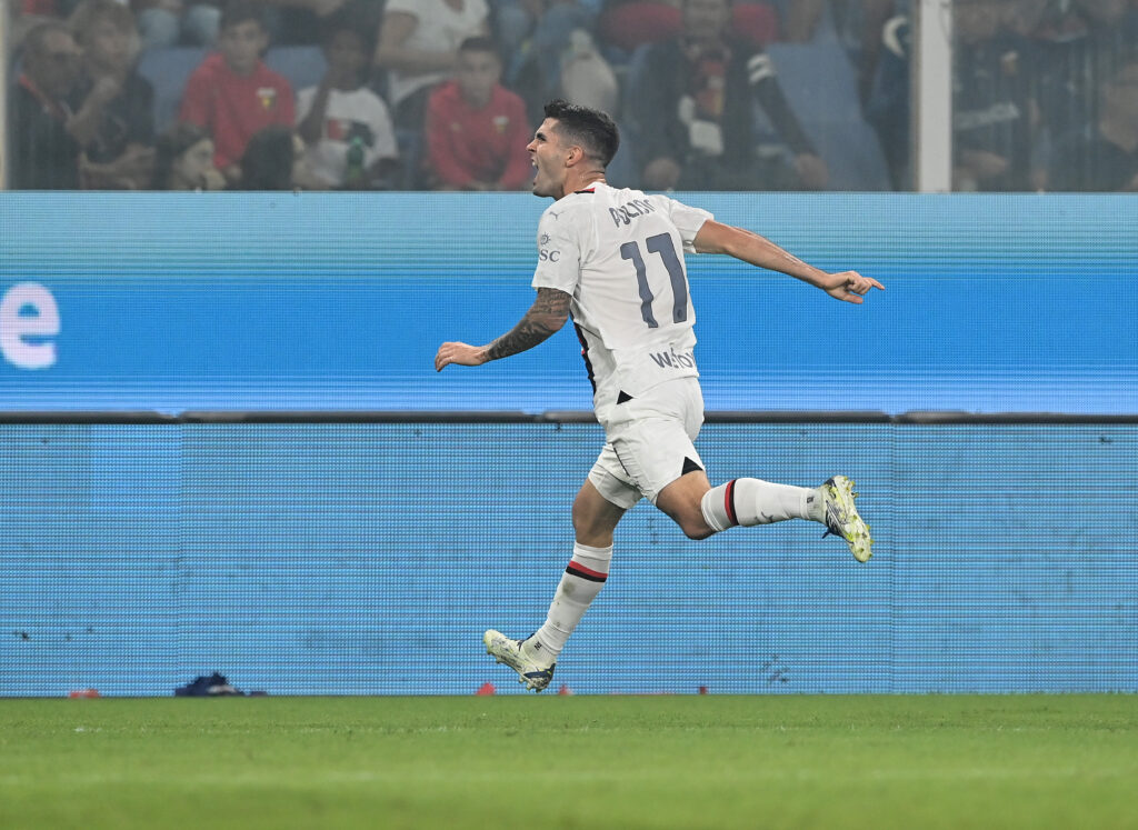 Christian Pulisic Genoa-Milan AC Milan News Serie A 2023/24