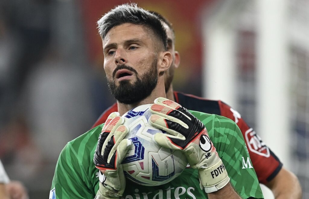 Olivier Giroud AC Milan Genoa-Milan 0-1 Serie A 2023-2024