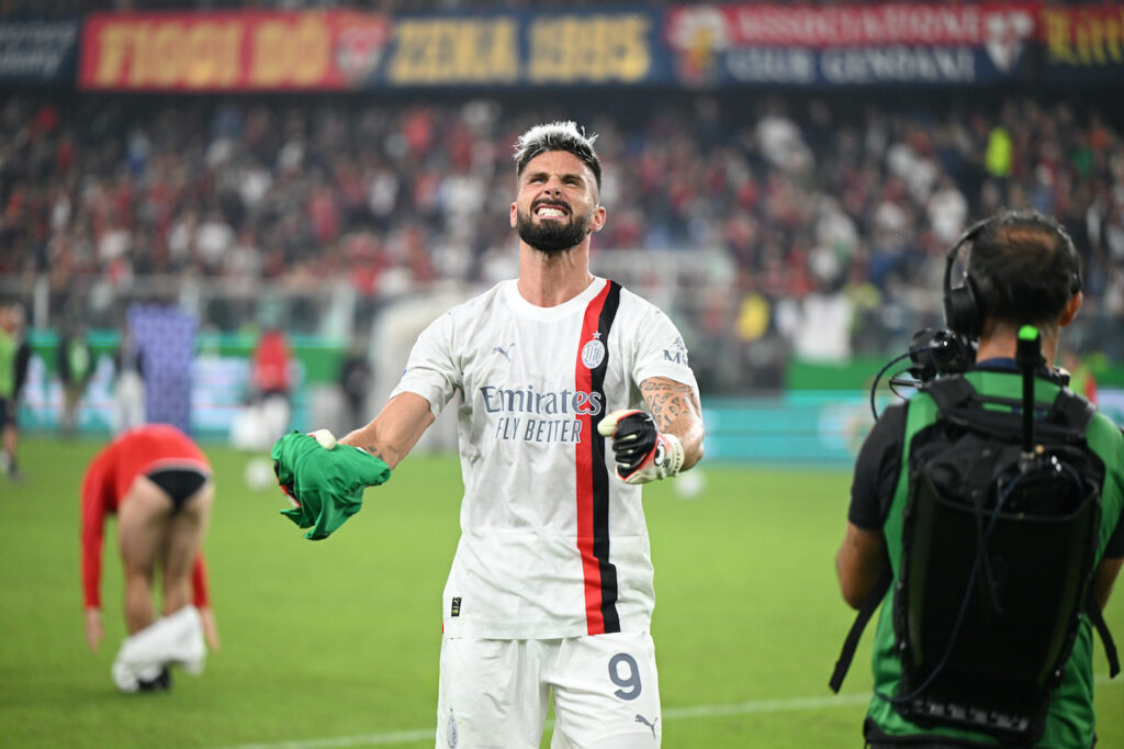 Olivier Giroud AC Milan Genoa-Milan 0-1 Serie A 2023-2024