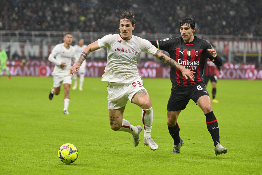 Nicolò Zaniolo e Sandro Tonali, ex giocatori di Roma e Milan