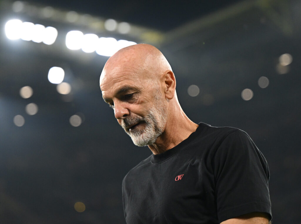 Stefano Pioli AC Milan Borussia Dortmund-Milan 0-0 Champions League 2023-2024
