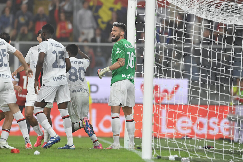 Olivier Giroud AC Milan Genoa-Milan 0-1 Serie A 2023-2024