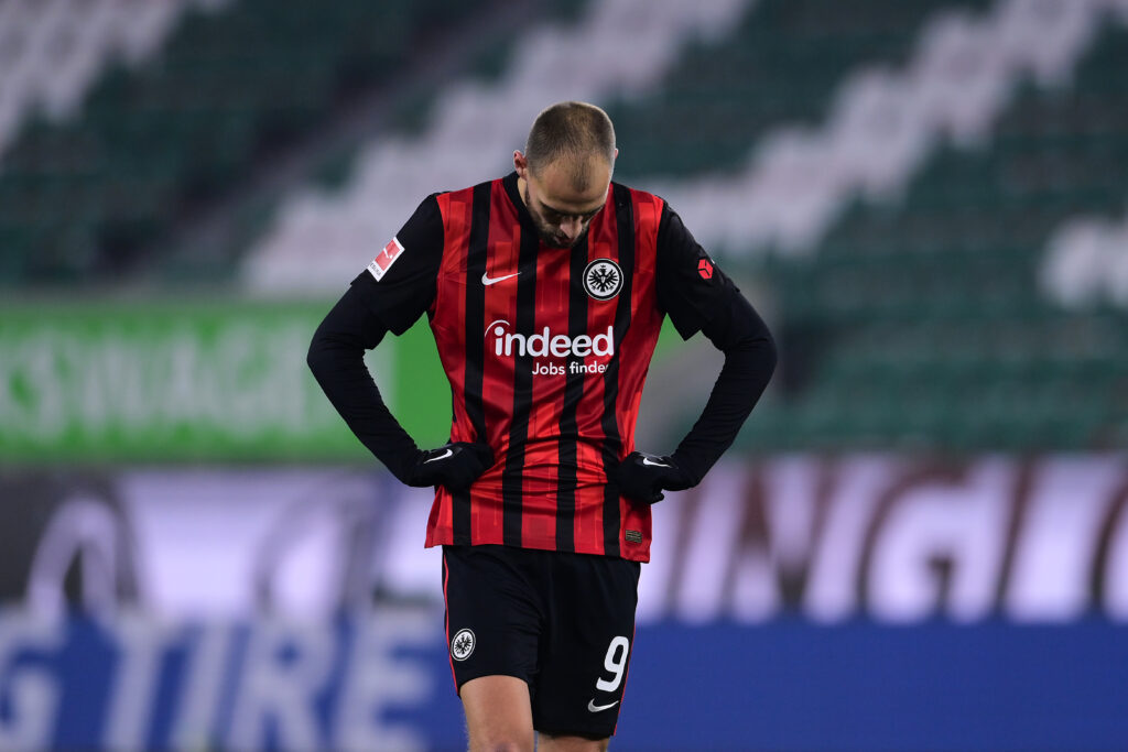 Bas Dost, attaccante del NEC, qui con la maglia dell'Eintracht Francoforte (getty images)