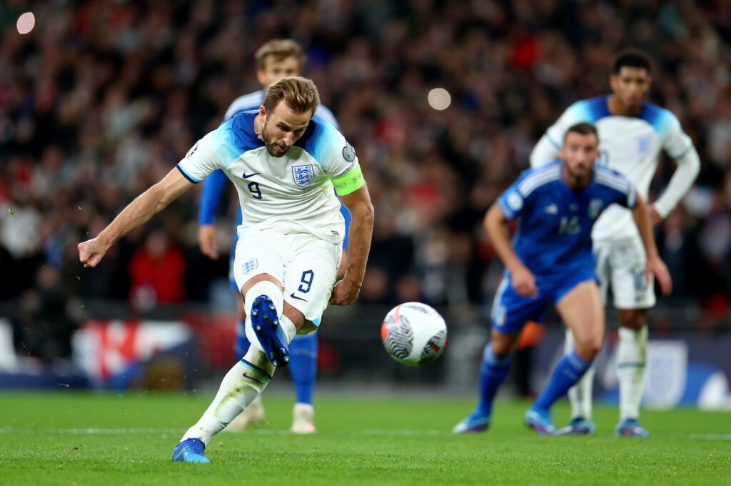 Inghilterra-Italia 3-1 rigore Kane