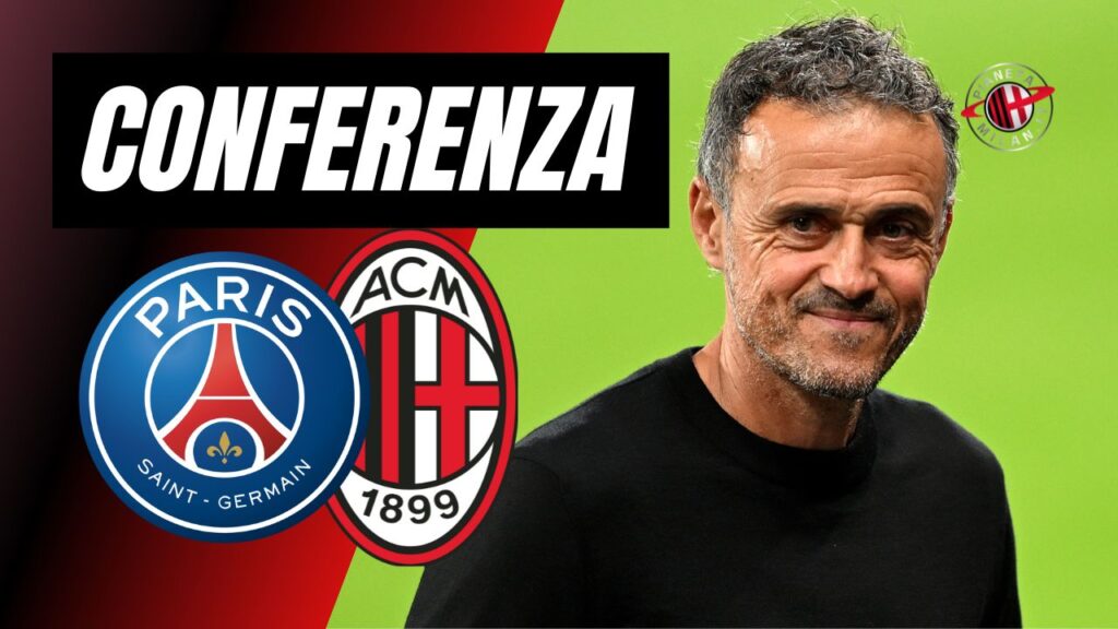 PSG-Milan Champions League 2023-2024 conferenza stampa Luis Enrique