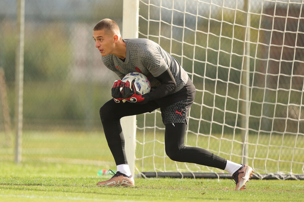 Andrea Bartoccioni, portiere del Milan Primavera (getty images)