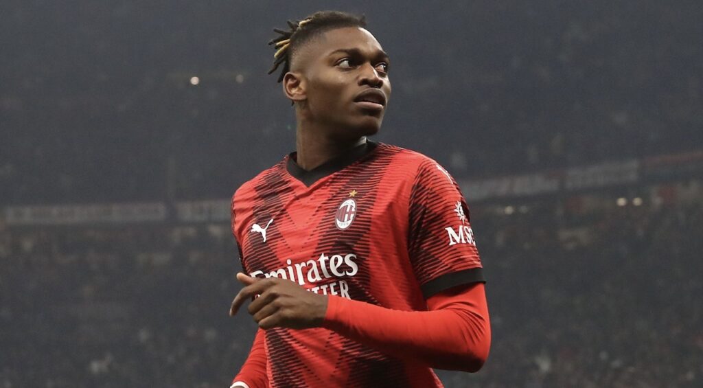 esultanza Rafael Leao AC Milan Milan-PSG 2-1 Champions League 2023-2024