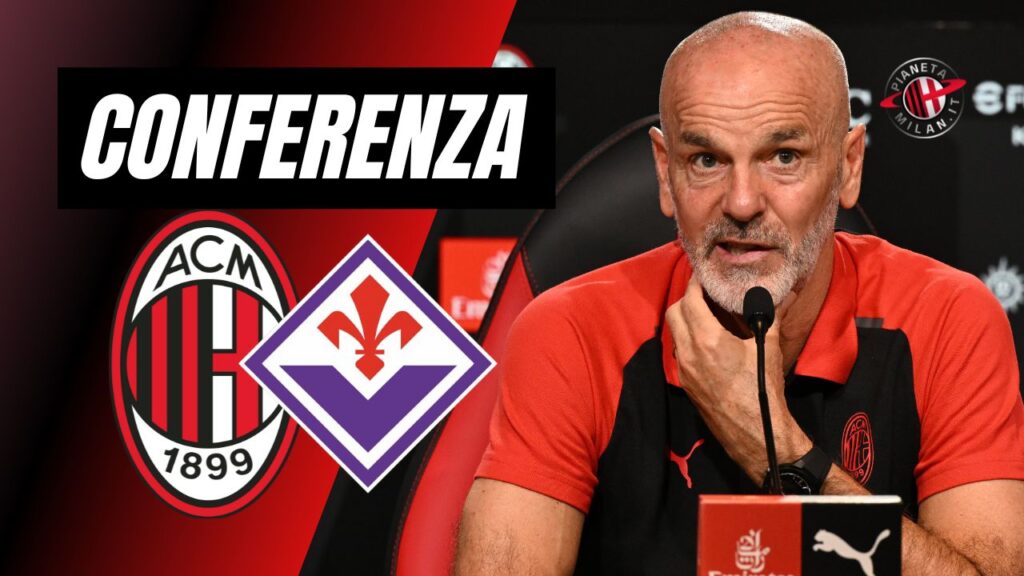Conferenza Stampa Stefano Pioli AC Milan Milan-Fiorentina Serie A 2023-2024