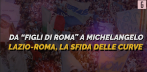 Lazio-Roma, le coreografie più belle del derby | VIDEO (screen gazzetta.it)