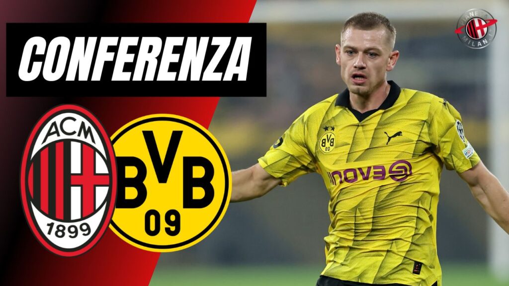Conferenza Stampa Julien Ryerson Milan-Borussia Dortmund Champions League 2023-2024
