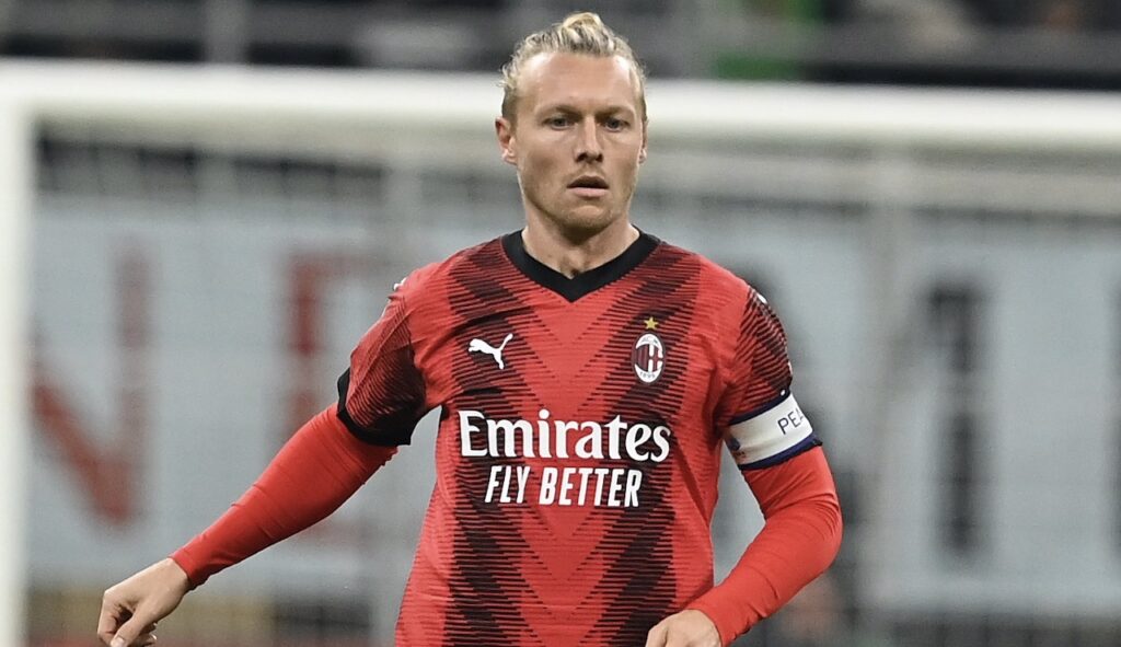 Simon Kjaer AC Milan Milan-Juventus 0-1 Serie A 2023-2024