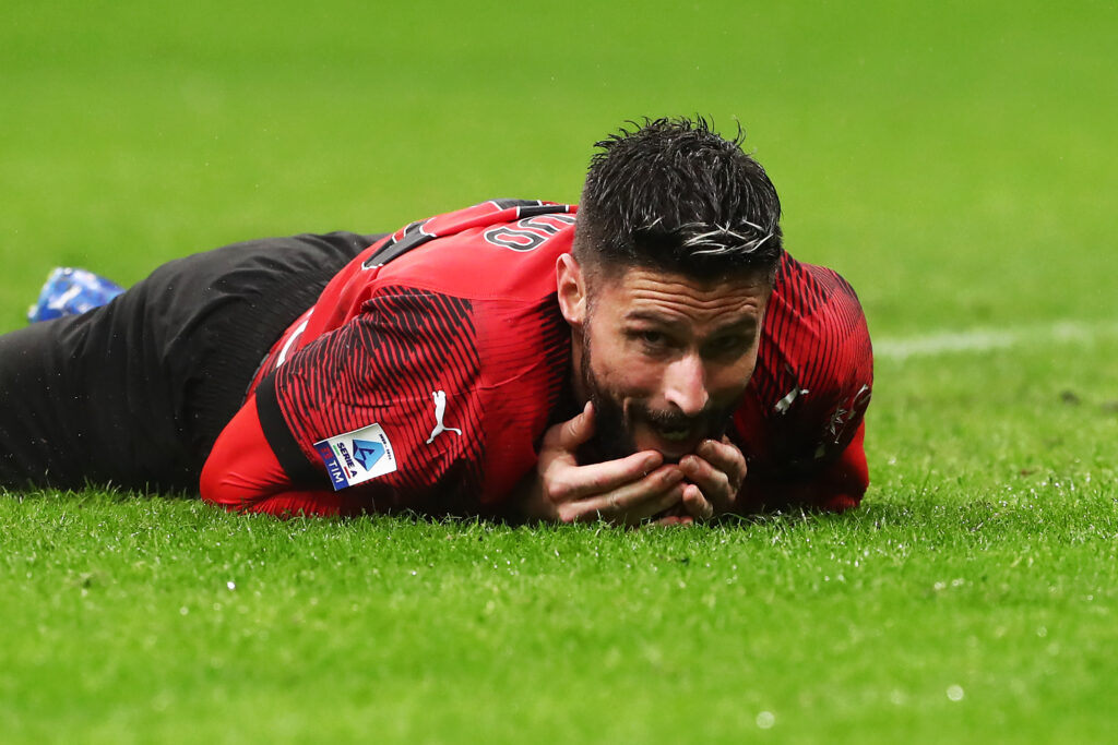 Olivier Giroud AC Milan Milan-Udinese 0-1 Serie A 2023-2024