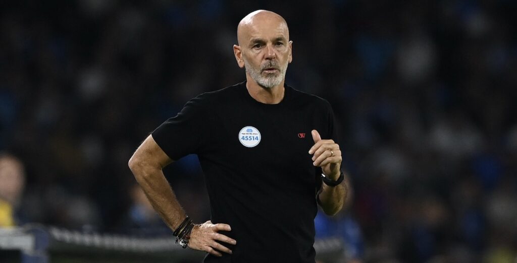 Stefano Pioli AC Milan Napoli-Milan 2-2 Serie A 2023-2024