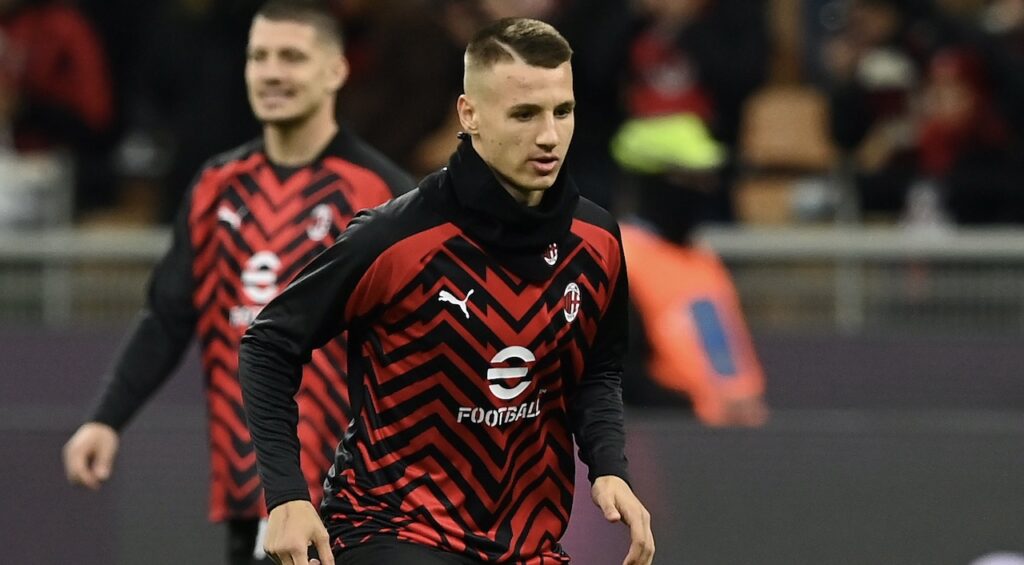 Francesco Camarda AC Milan Milan-Fiorentina 1-0 Serie A 2023-2024