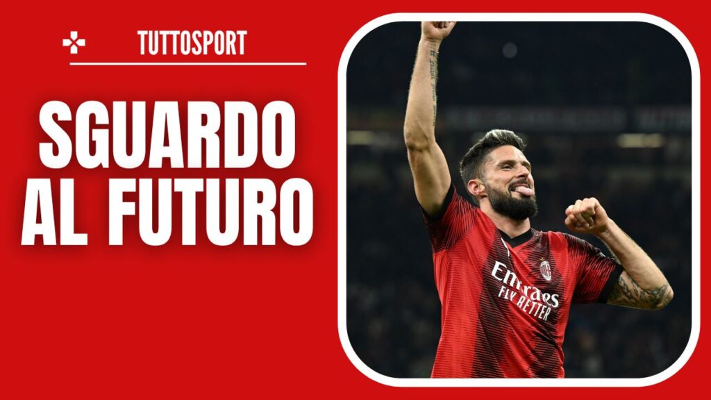 esultanza Giroud AC Milan Milan-PSG 2-1 Champions League 2023-2024