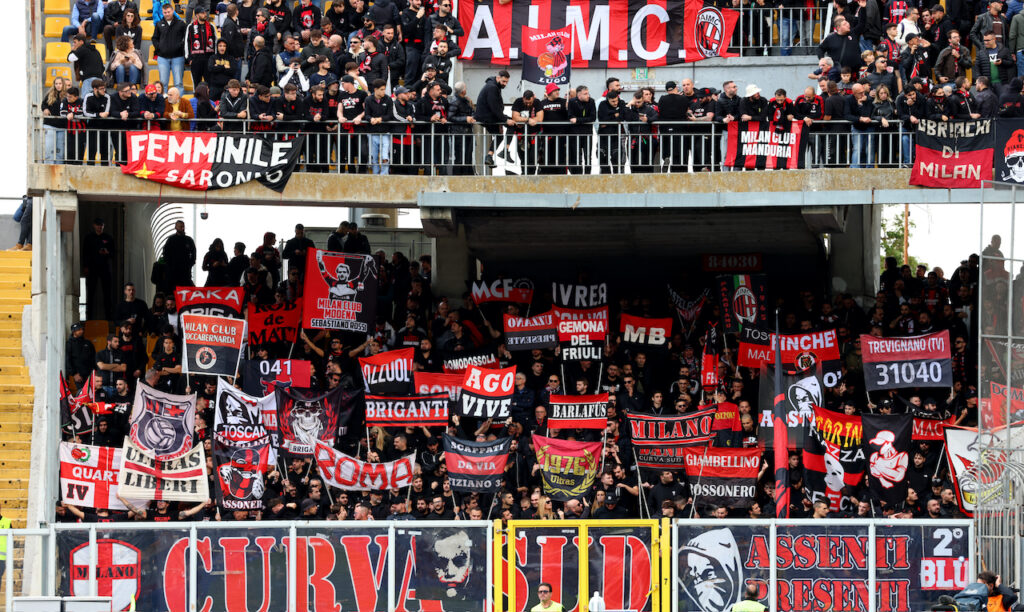 Curva Sud Milano AC Milan Lecce-Milan Serie A 2023-2024