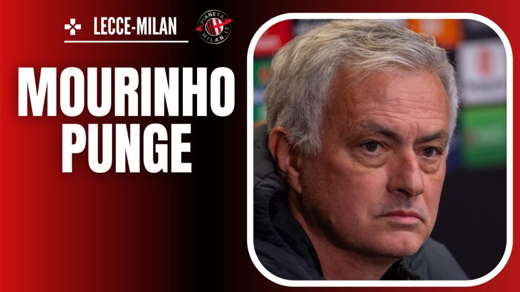 José Mourinho AS Roma conferenza stampa AC Milan
