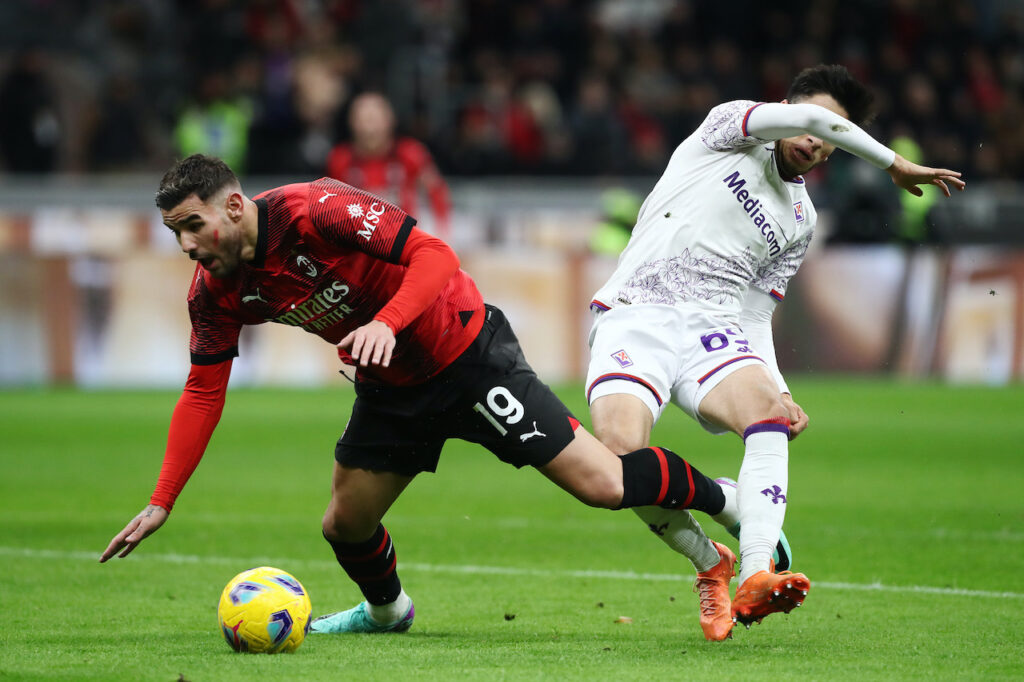 Theo Hernández AC Milan Milan-Fiorentina 1-0 Serie A 2023-2024