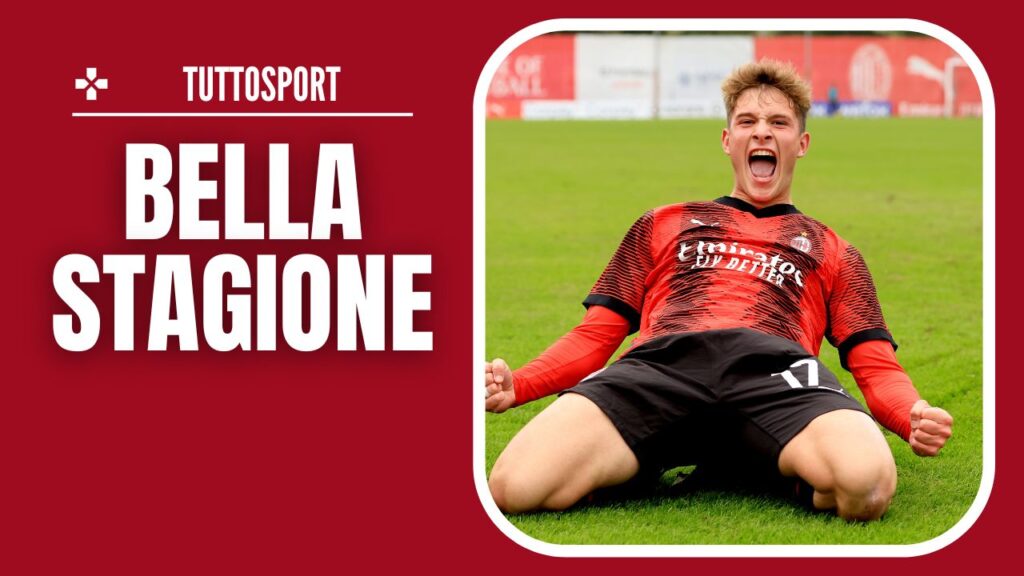 esultanza Filippo Scotti AC Milan Milan-Lecce 2-0 Primavera 1 TIM 2023-2024
