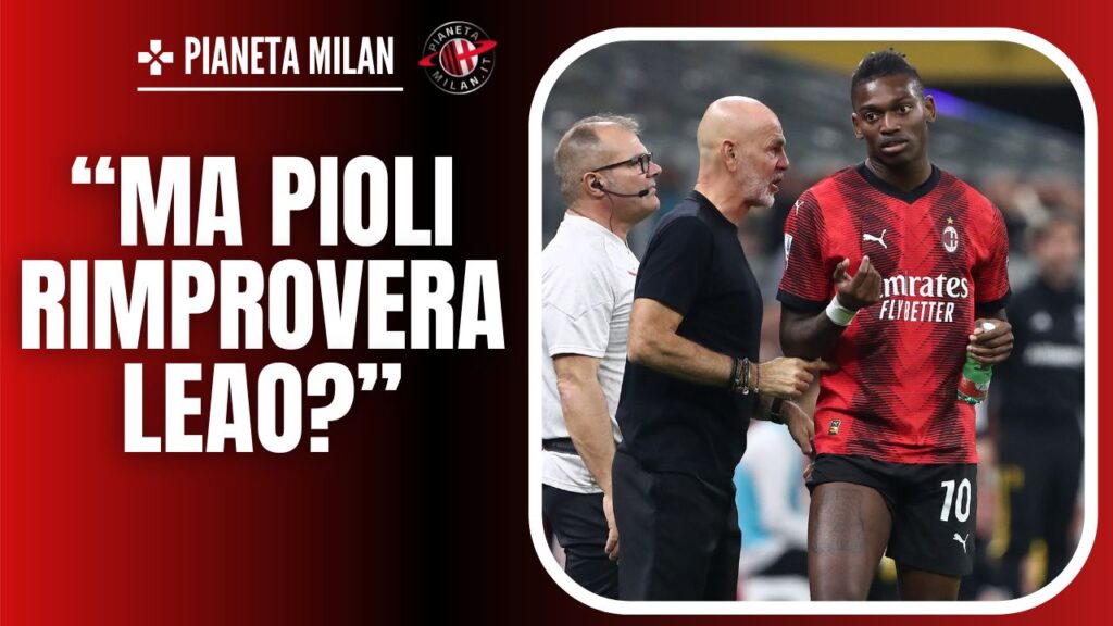 Stefano Pioli e Rafael Leao 19/11/2023 PianetaMilan.it