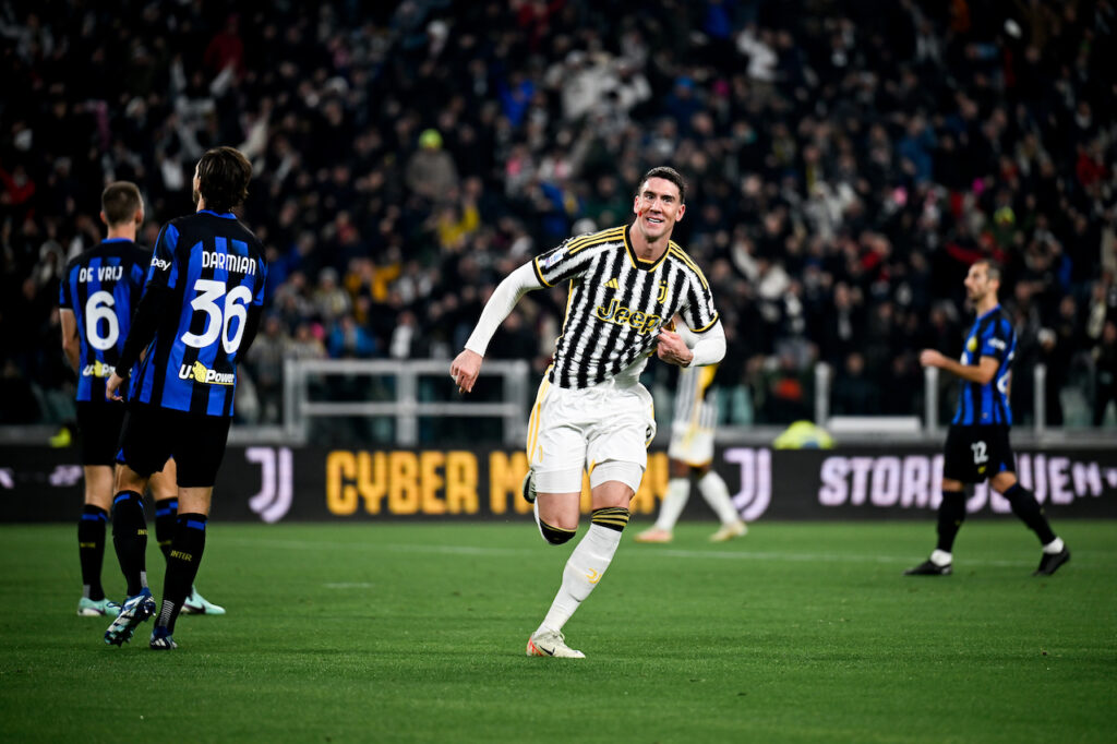 Dusan Vlahovic Juventus-Inter 1-1 Serie A 2023-2024