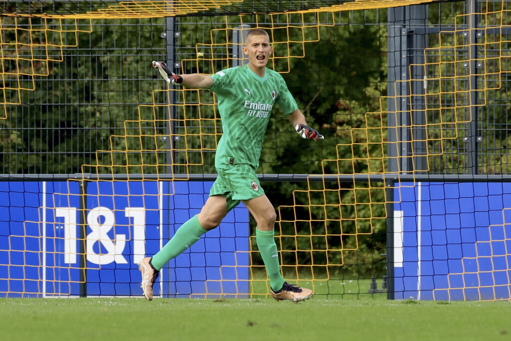 Andrea Bartoccioni, portiere del Milan Primavera (getty images)