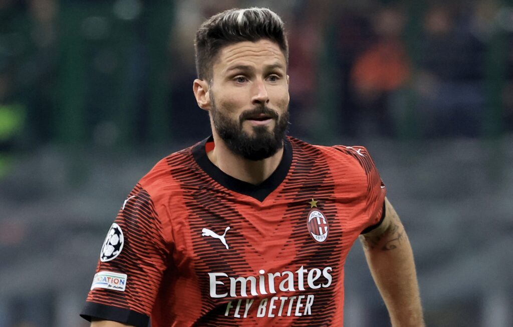 Olivier Giroud AC Milan Milan-PSG 2-1 Champions League 2023-2024