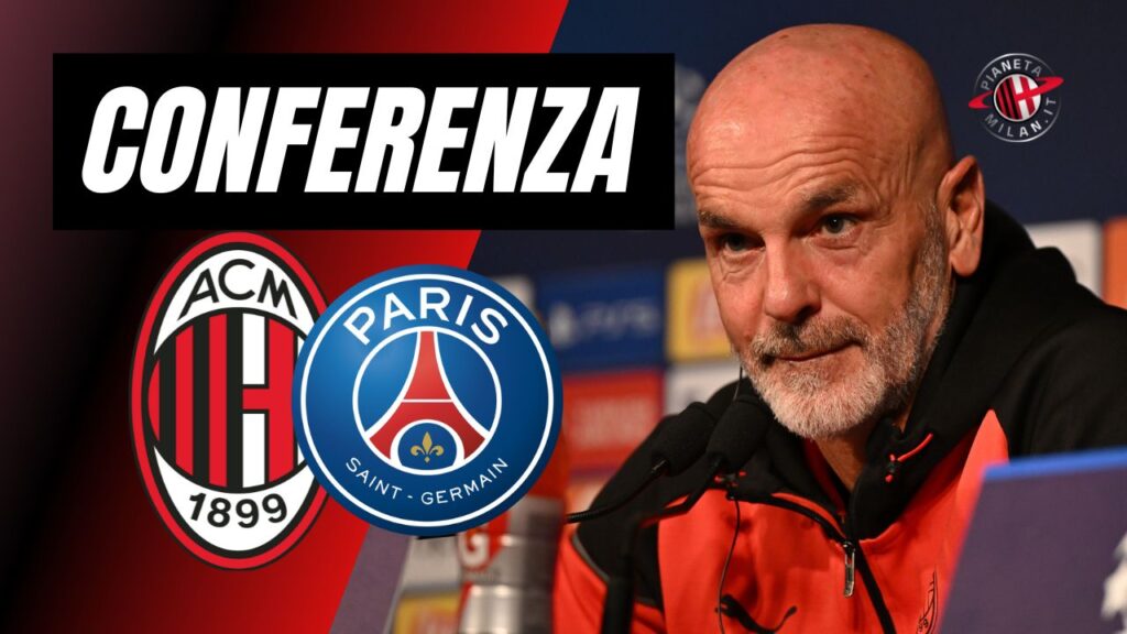 Conferenza stampa Pioli Milan-PSG Champions League 2023-2024 LIVE
